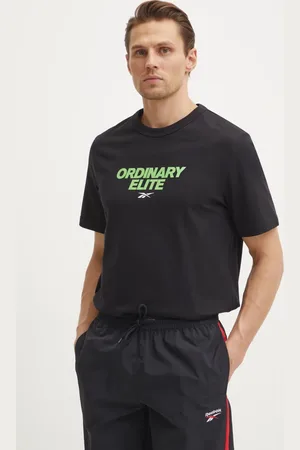 Reebok Bavlněné tričko barva, s potiskem, 100218824