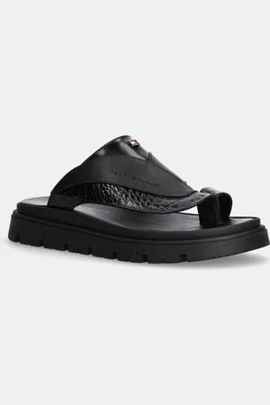 Tommy Hilfiger Kožené pantofle barva, T4B2-33947