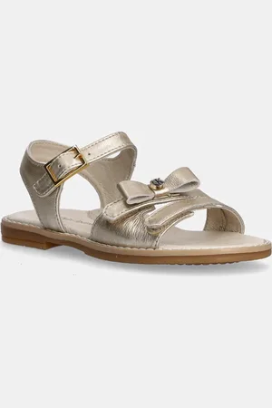 Calvin Klein Dětské kožené sandály barva, V1A2-83050