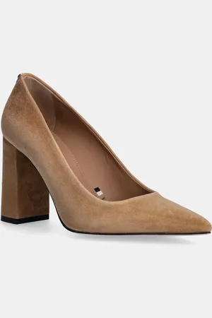 HUGO BOSS Semišové lodičky Janet barva, na podpatku, 50536571