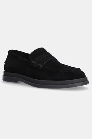 HUGO BOSS Semišové mokasíny Chaol pánské, barva, 50536215