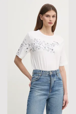 Sisley Bavlněné tričko barva, 3096L106T