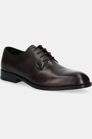 HUGO BOSS Kožené polobotky Limber pánské, barva, 50536152