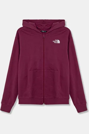 The North Face Dětská bavlněná mikina FZ OVERSIZE LIGHT HOODIE barva, s kapucí, s potiskem, NF0A89HG6EO1