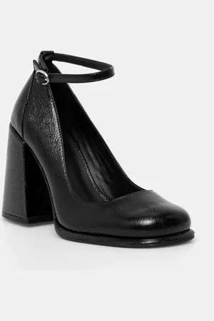 HUGO BOSS Kožené lodičky Kiora barva, na podpatku, 50536423