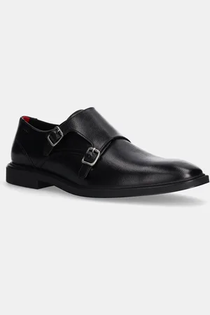 HUGO BOSS Kožené polobotky Gryff pánské, barva, 50536180