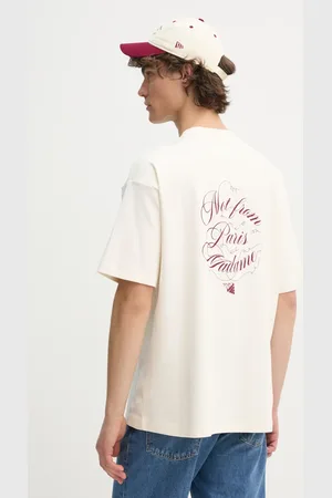 Drôle de Monsieur Bavlněné tričko Le T-Shirt Slogan Vignes barva, s potiskem, F-TS226-CO002-CM