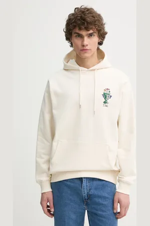 Drôle de Monsieur Bavlněná mikina Le Hoodie Vase pánská, barva, s kapucí, s aplikací, F-HO174-CO127-CM