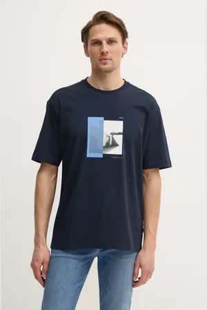 HUGO BOSS Bavlněné tričko barva, s potiskem, 50534919