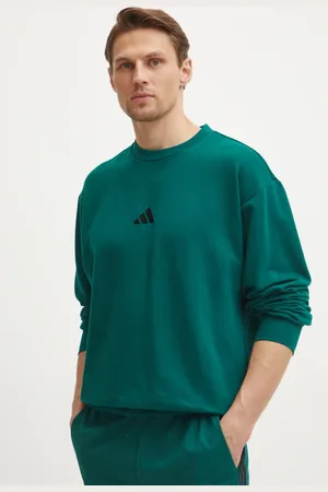 adidas Mikina Feelcozy pánská, barva, s aplikací, JE3788
