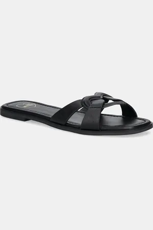 Moschino Kožené pantofle dámské, barva, JA28092G1MIA0000