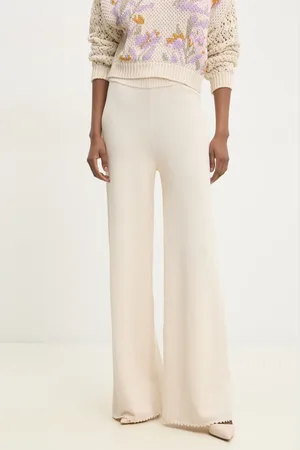 Twin-Set Kalhoty dámské, barva, široké, high waist, 251TP3251