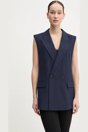 HUGO BOSS Vesta tmavomodrá barva, 50533806