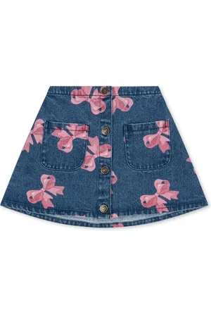 Konges Sløjd Dětská riflová sukně MAGOT SKIRT GOTS barva, mini, áčková, KS102283
