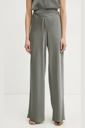 Patrizia Pepe Kalhoty dámské, barva, jednoduché, high waist, 8P0689 A459