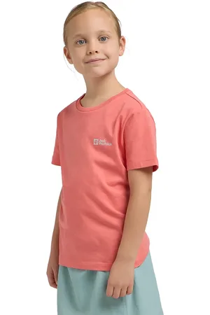 Jack Wolfskin Dětské bavlněné tričko ESSENTIAL COTTON T K barva, A64184