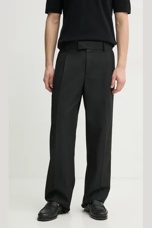 Drôle de Monsieur Kalhoty s příměsí vlny Le Pantalon Golfeur barva, jednoduché, PERM-BP165-PL127-BL