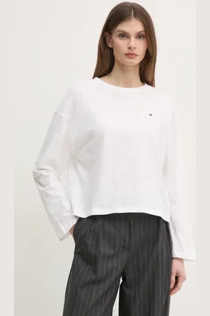 Tommy Hilfiger Bavlněné tričko s dlouhým rukávem barva, UW0UW05948
