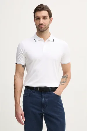 Calvin Klein Bavlněné polo tričko barva, K10K114130