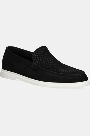HUGO BOSS Semišové mokasíny Sienne pánské, barva, 50541738