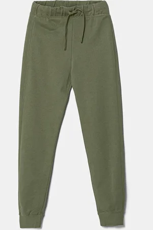 Benetton Dětské bavlněné tepláky barva, s potiskem, 3J68CF058
