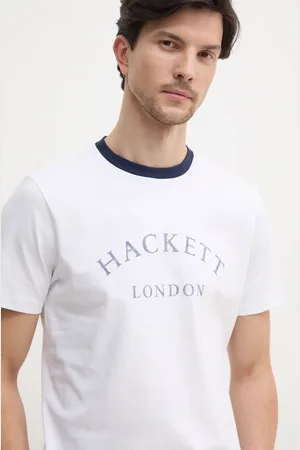 Hackett Bavlněné tričko barva, s potiskem, HM500893