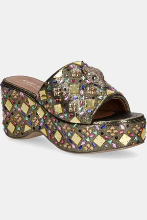 Kurt Geiger Pantofle Kensington Wedge Mule dámské, barva, na klínku, 8650966609