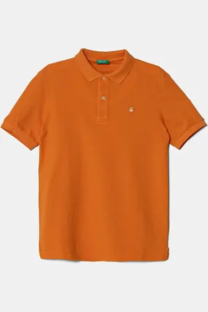 Benetton Dětská bavlněná polokošile barva, 3089C300Q