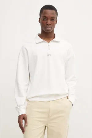 HUGO BOSS Bavlněná mikina pánská, fialová barva, hladká, 50525881
