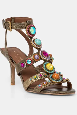 Kurt Geiger Kožené sandály Octavia High Gladiator barva, 4369268109