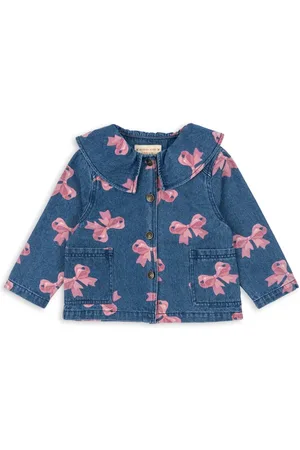 Konges Sløjd Dětská riflová bunda MAGOT COLLAR JACKET GOTS barva, KS102811