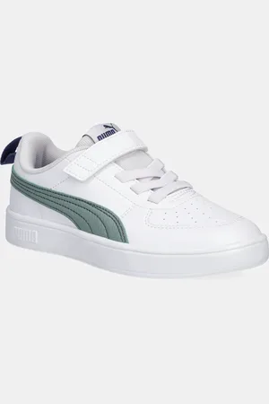 PUMA Dětské sneakers boty Rickie AC+ PS zelená barva, 385836