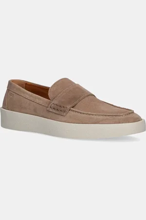 HUGO BOSS Semišové mokasíny Clay pánské, barva, 50536159