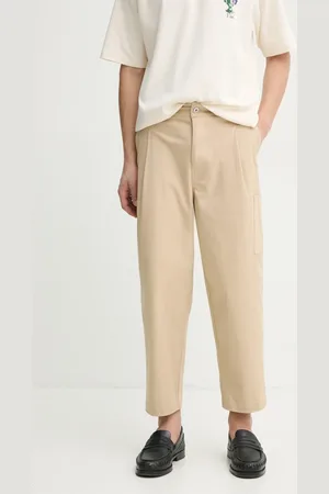 Drôle de Monsieur Kalhoty Le Pantalon Cropped Twill pánské, barva, jednoduché, F-BP155-CO206-BG