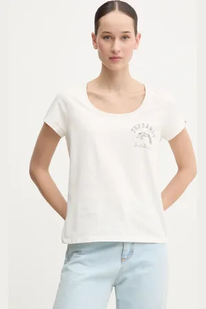 Superdry Bavlněné tričko barva, W1011613A-1KZ