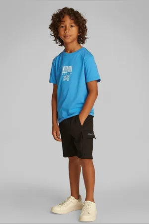 Calvin Klein Dětské bavlněné tričko barva, s potiskem, IB0IB02456