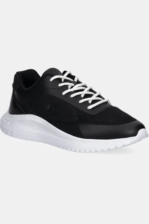 Calvin Klein Sneakers boty EVA RUNNER LOW MESH MIX bílá barva, YM0YM01185