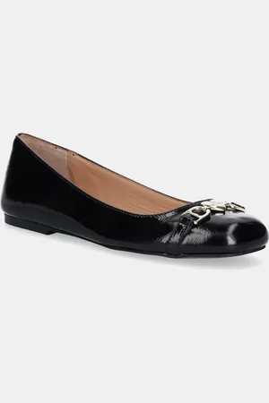 Moschino Kožené baleríny barva, JA11011G1MII0000