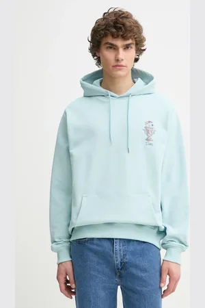 Drôle de Monsieur Bavlněná mikina Le Hoodie Vase pánská, barva, s kapucí, s aplikací, F-HO174-CO127-LBE