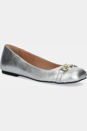 Moschino Kožené baleríny barva, JA11011G1MIF090B