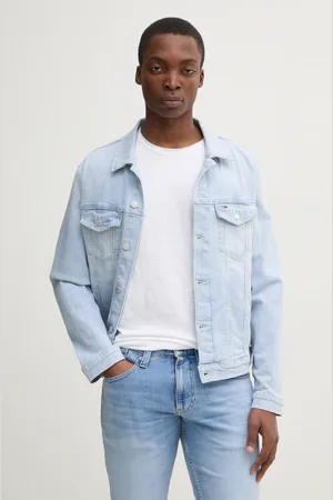 Tommy Hilfiger Džínová bunda pánská, barva, přechodná, DM0DM21048