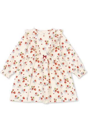 Konges Sløjd Dívčí šaty BASIC FRILL DRESS GOTS barva, mini, KS102627