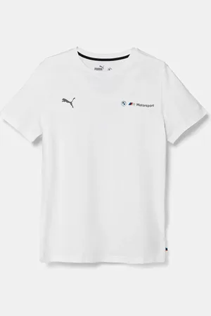 PUMA Dětské bavlněné tričko BMW MMS ESS LOGO TEE 2 barva, s potiskem, 627533