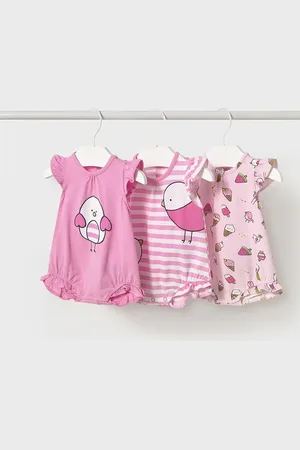 Mayoral Dětské bavlněné dupačky 3-pack 1758