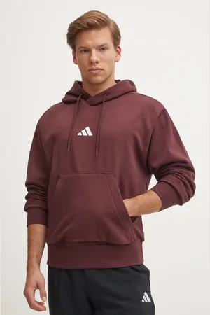 adidas Mikina Feelcozy pánská, barva, s kapucí, hladká, IN6070