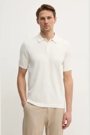 Calvin Klein Bavlněné polo tričko barva, K10K114476