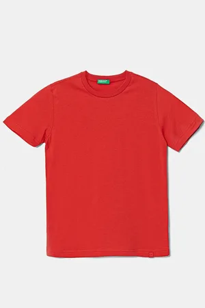 Benetton Dětské bavlněné tričko barva, 3I1XC109W