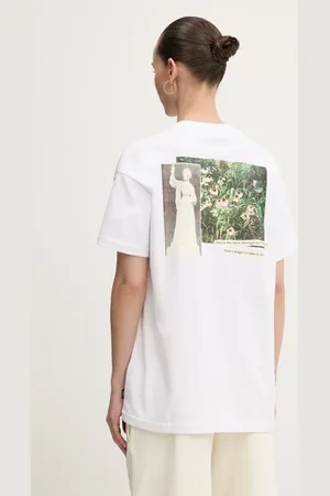 Vans Bavlněné tričko barva, VN000MCGWHT1