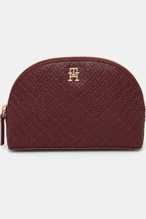 Tommy Hilfiger Kosmetická taška vínová barva, AW0AW17339