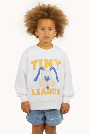 Tiny Cottons Dětská bavlněná mikina TINY LEAGUE GRAPHIC SWEATSHIRT barva, s potiskem, SS25-102